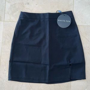 White Fox Boutique In Focus Mini Skirt Black- XS